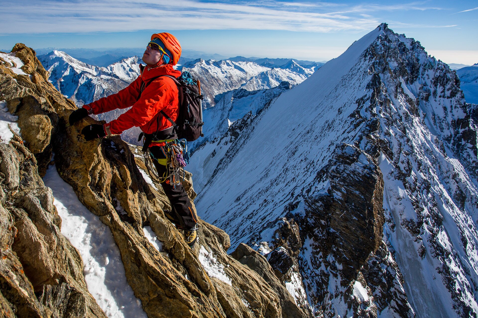 Prosincová severka Lenzspitze, 12/2015