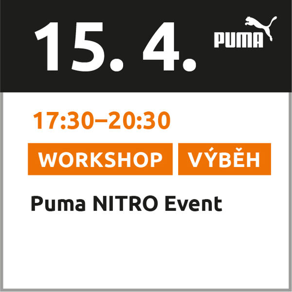 Kreativní a edukativní workshop Puma Nitro i s výběhem