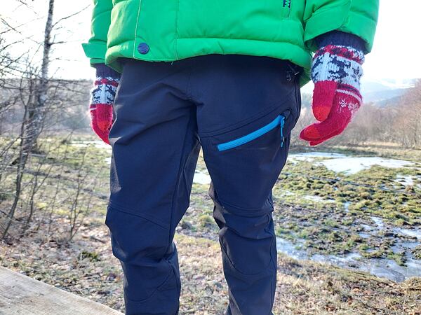 Kalhoty Ternua RAIMI 2.0 Kids – kapsa na zip na levém stehně