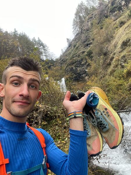 Pánské běžecké boty Craft Pure Trail X a triko Craft Pro Active Extreme X CN LS M Man