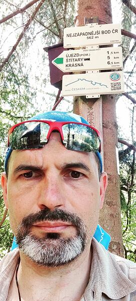 Na nejzápadnější bodě ČR - tady začalo mé putování severní větví Stezky Českem