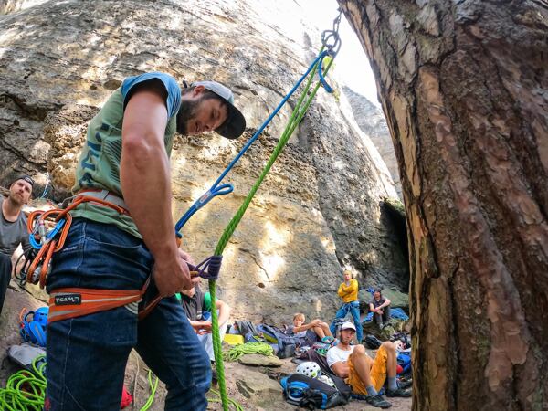 Zkoušky na pískovcovém kurzu