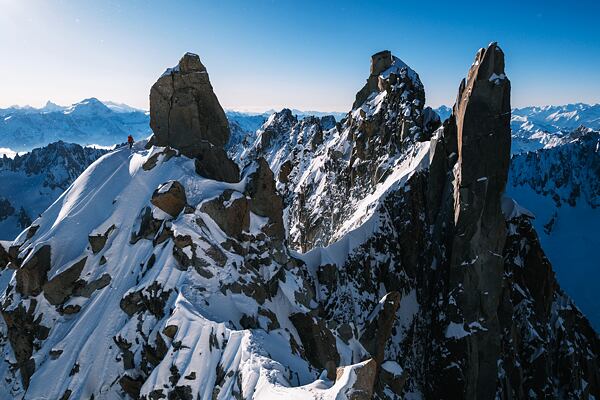 Aiguille du Jardin - hřeben