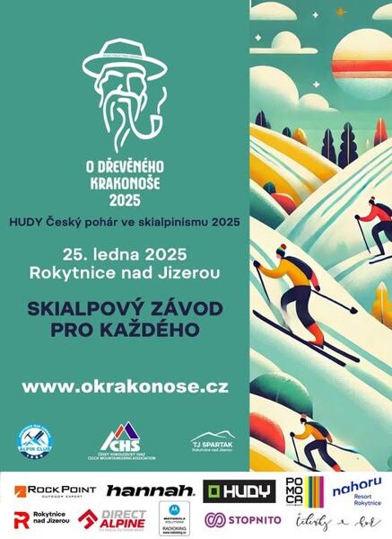 plakát k závodu O dřevěného Krakonoše