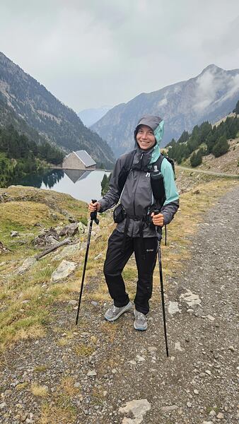 Sestup do obce Parzán