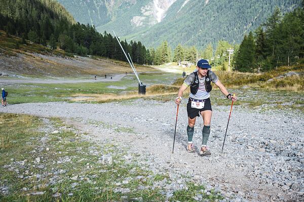 Aleš Sedlák v závodě UTMB 2025 - trasa byla dlouhá 170 km