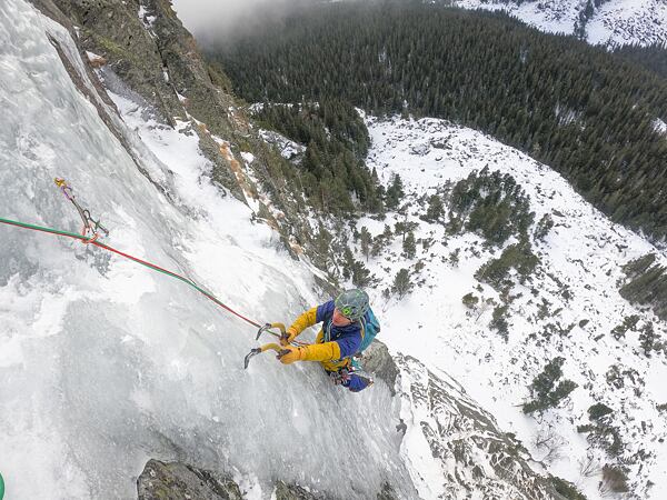 Led v galerii Ostrvy, Vysoké Tatry, leden 2024, foto: Lukáš Ondrášek