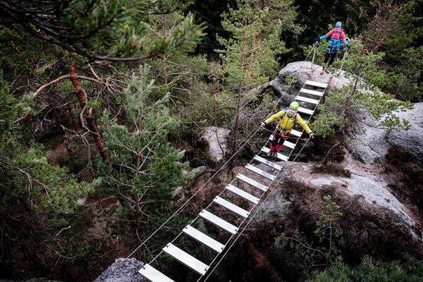 Nastupujte na pouze na takovou ferratu, jejíž obtížnost zvládnete 