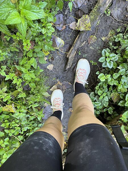 Dámské turistické boty KEEN ZIONIC NXT WP – při brodění potoka zůstaly boty i nohy suché