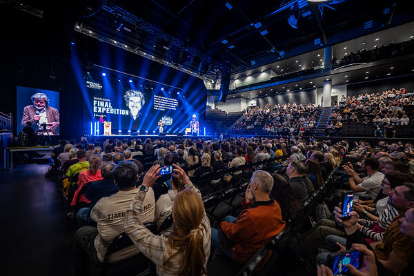 Reinhold Messner v pražském Kongresovém centru O2 universum 28. 4. 2026