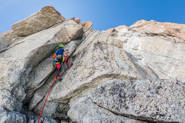 Skalní lezení v Chamonix-Mont-Blanc, červenec 2020, foto: Kuba Cejpek 