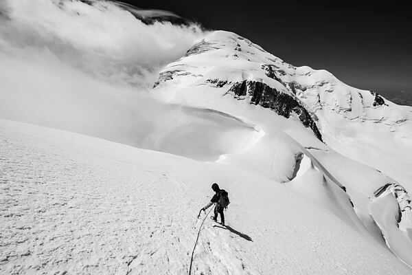 Maudit výhled na Mt. Blanc