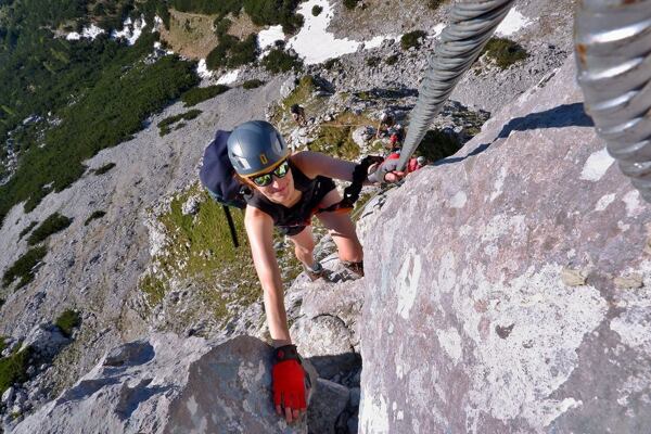Plánujte ferraty vždy s ohledem na počasí. U cesty vystavené jižnímu slunci počítejte s výhní