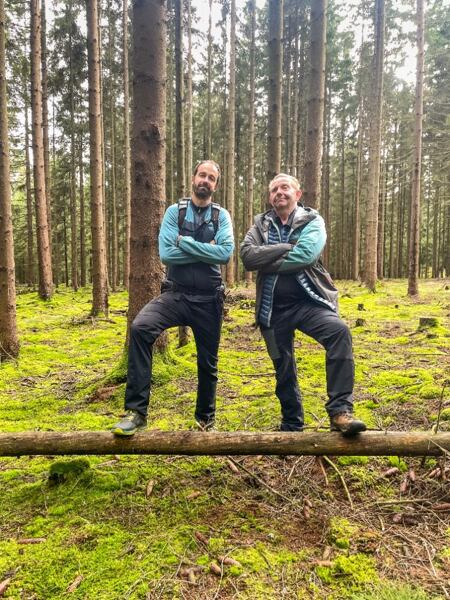 Mirek Vladyka (vpravo) průvodce na cestě Stezka Českem a Martin Úbl, zakladatel Stezky Českem
