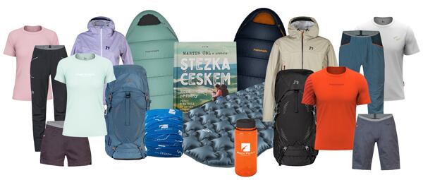 V Grantu Hledáme nadšené Stezkaře můžete získat komplet Hannah výbavu, nebo knihu, láhev nebo praktický šátek s logem Stezky