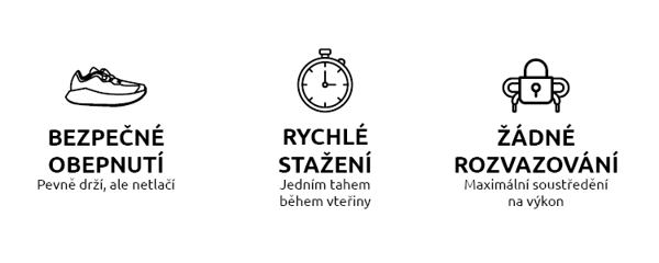 3 ikony výhod běžeckých gravelových bot Salomon Aero Glide 4 GRVL